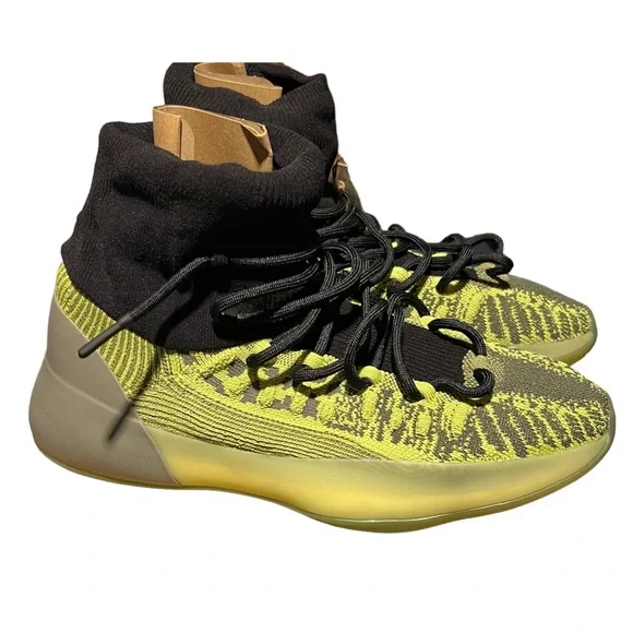 Yeezy basketball kicks brand new Shop Beige, Blue, Orange Mens adidas Yeezy Quantum Lace Up  main image 2